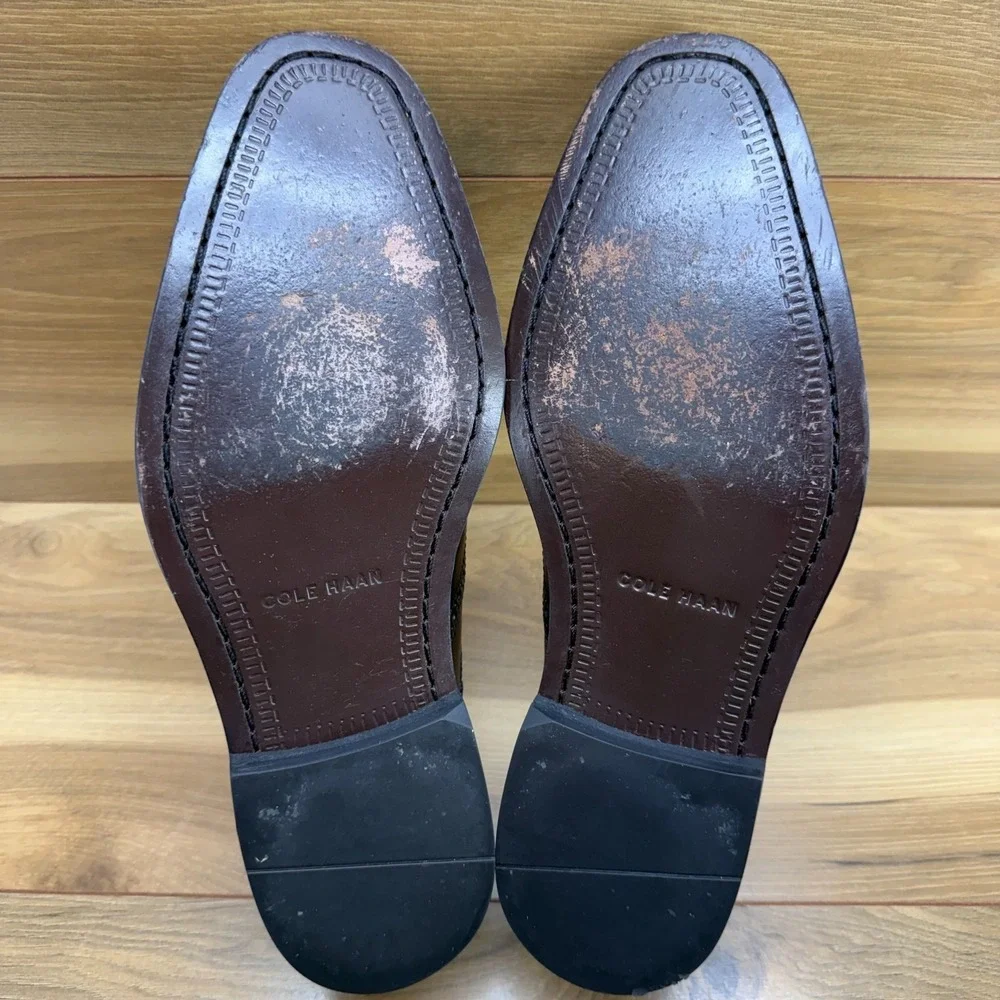 Cole Haan Wingtip Oxfords Mens 11 M Black Leather Dress Shoes
